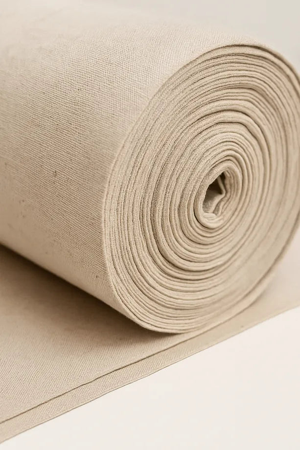 Yıkanmış Ham Naturel Keten Kumaş - 235 cm En - Organik - Doğal - Punch - Dikiş - Döşemelik Kumaş