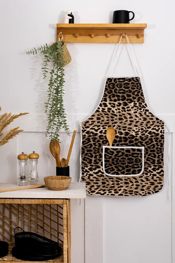 Sıvı Geçirmez Mutfak Önlüğü 50x70cm Sünger Dolgulu Cepli