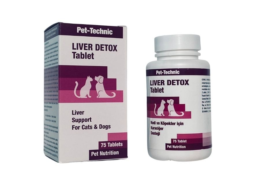 Pet-Technic Liver Detox Tablet, Kedi Köpek Karaciğer Sağlığı, Doğal Detoks Desteği, 75 Tablet