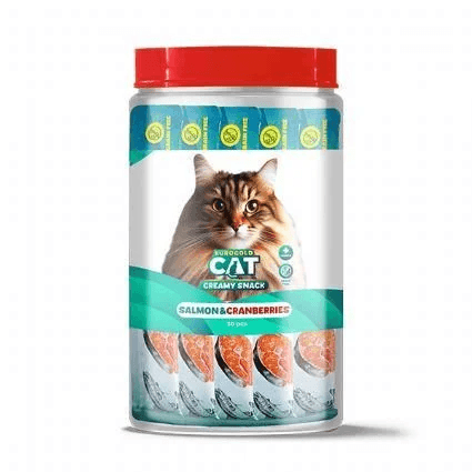 EuroGold Cat Sıvı Kedi Ödülü Somon - Kızılcık 30x15Gr