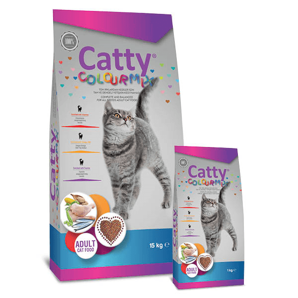 Catty Color Mix Renkli Yetişkin Kedi Maması 15 Kg