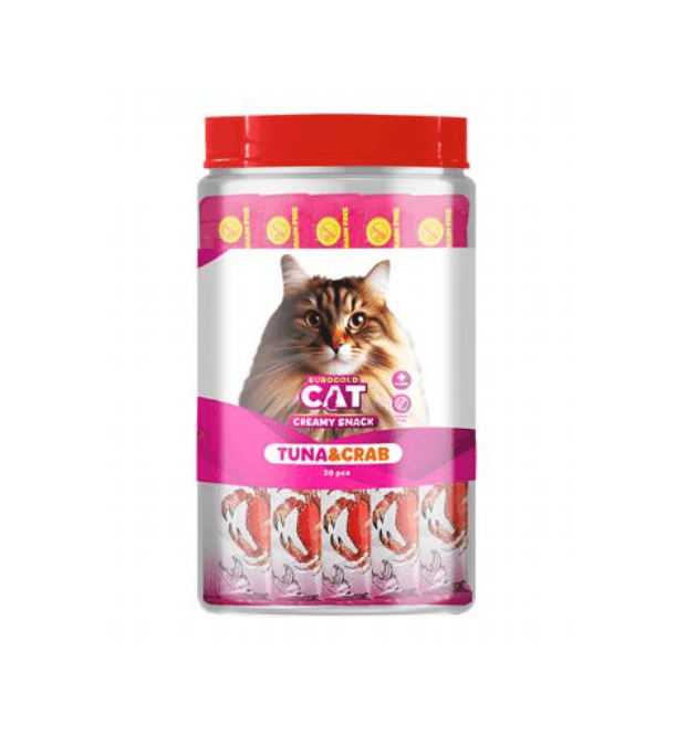 EuroGold Cat Sıvı Kedi Ödülü Ton - Yengeç 30x15Gr