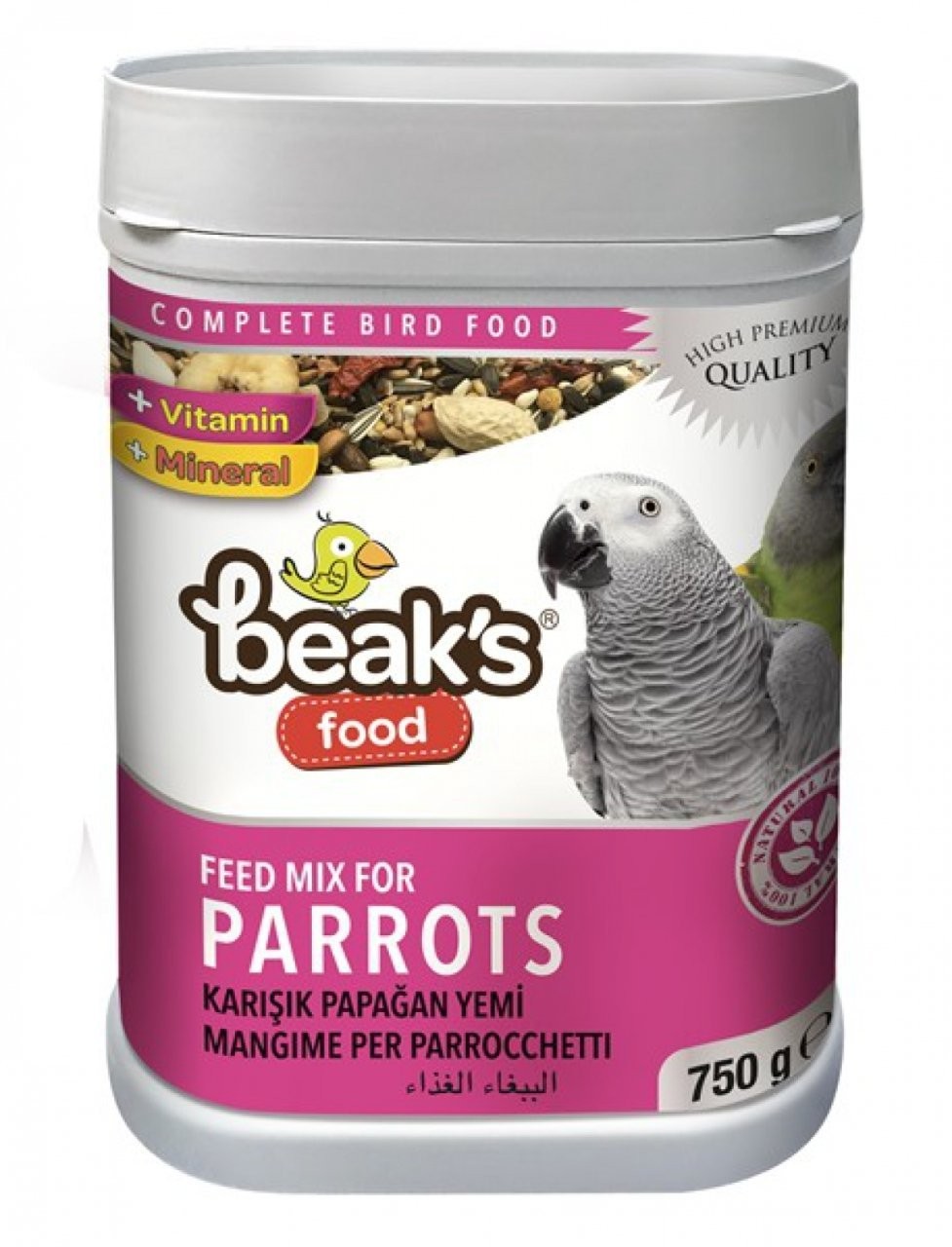 BEAKS Papağan Yemi 750 Gr