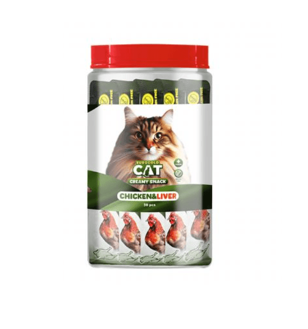 EuroGold Cat Sıvı Kedi Ödülü Tavuk - Ciğer 30x15Gr