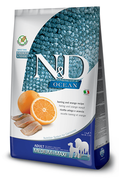 N&D Ocean Morina Balıklı Orta Irk Yetişkin Köpek Maması 2.5 Kg