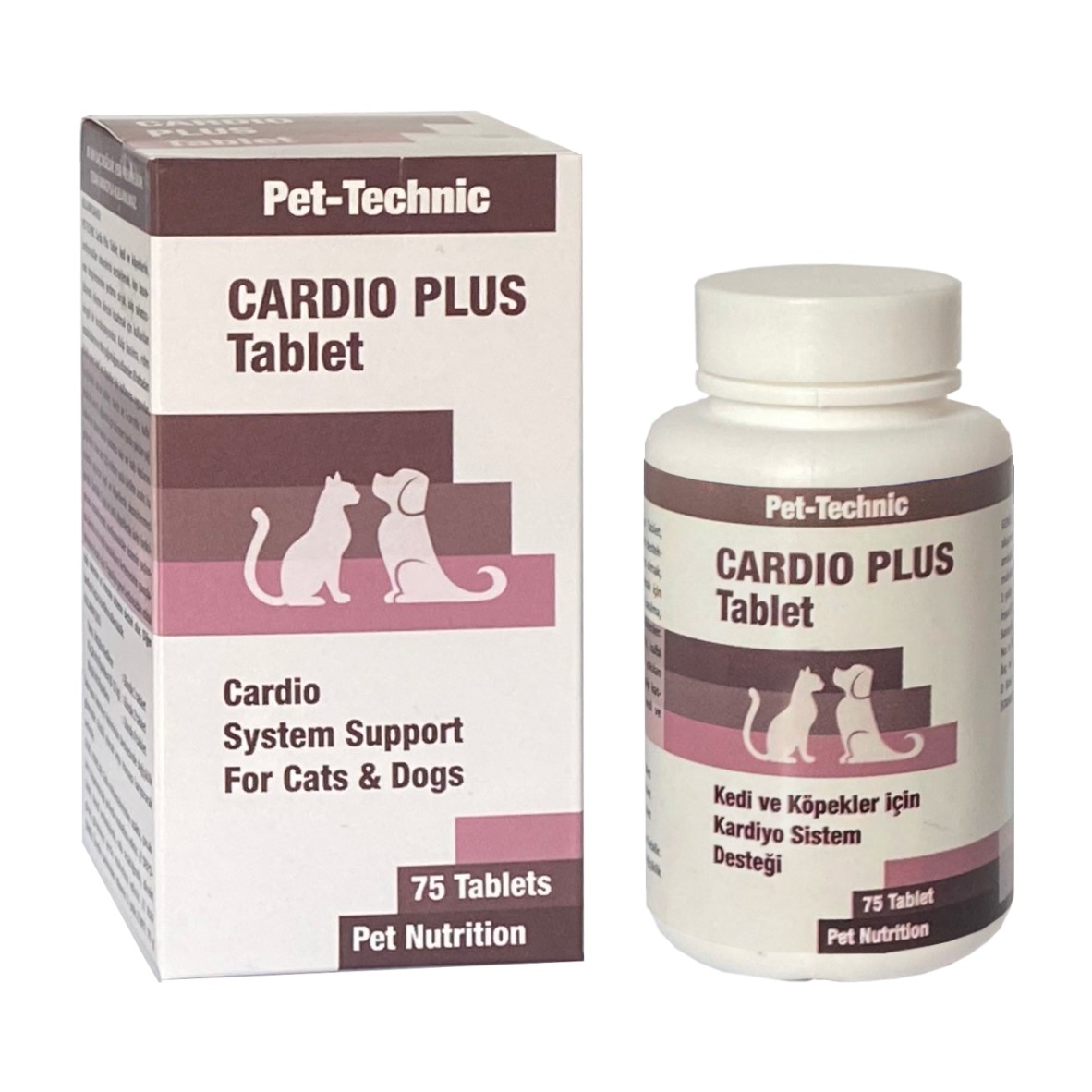 Pet-Technic Cardio Plus Tablet, Kedi Köpek Kalp Sağlığı, Kardiyo Desteği, Koenzim Q10 & Taurin, 75 Tablet