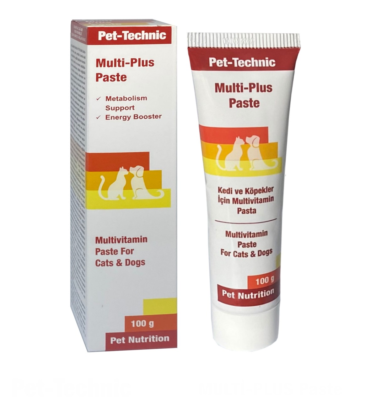 Pet-Technic Multi Plus Pasta, Kedi Köpek Multivitamin, Bağışıklık ve Tüy Desteği, 100 g