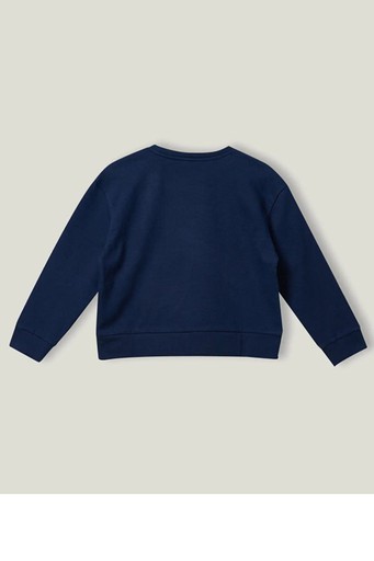 Benetton Kız Çocuk Sweatshirt 4-13 Yaş Lacivert BNT-G204