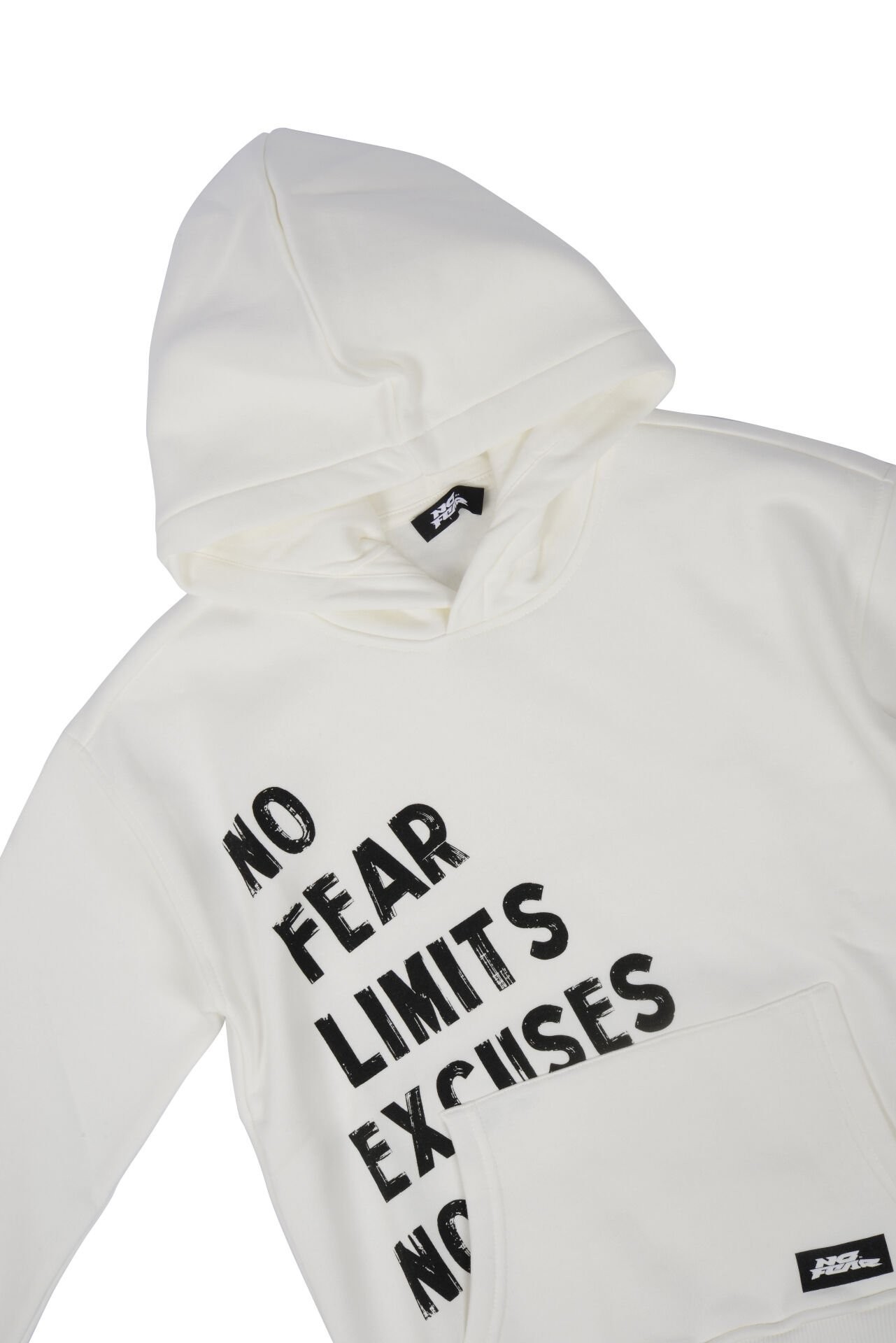 No Fear Erkek Çocuk Kapüşonlu Baskılı Sweatshirt Beyaz B500395