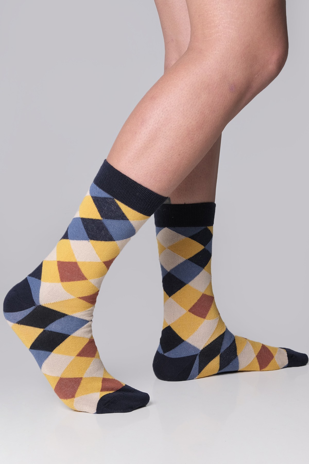 The Socks Company Baklava Desenli Erkek Çorap 22KDCR208E