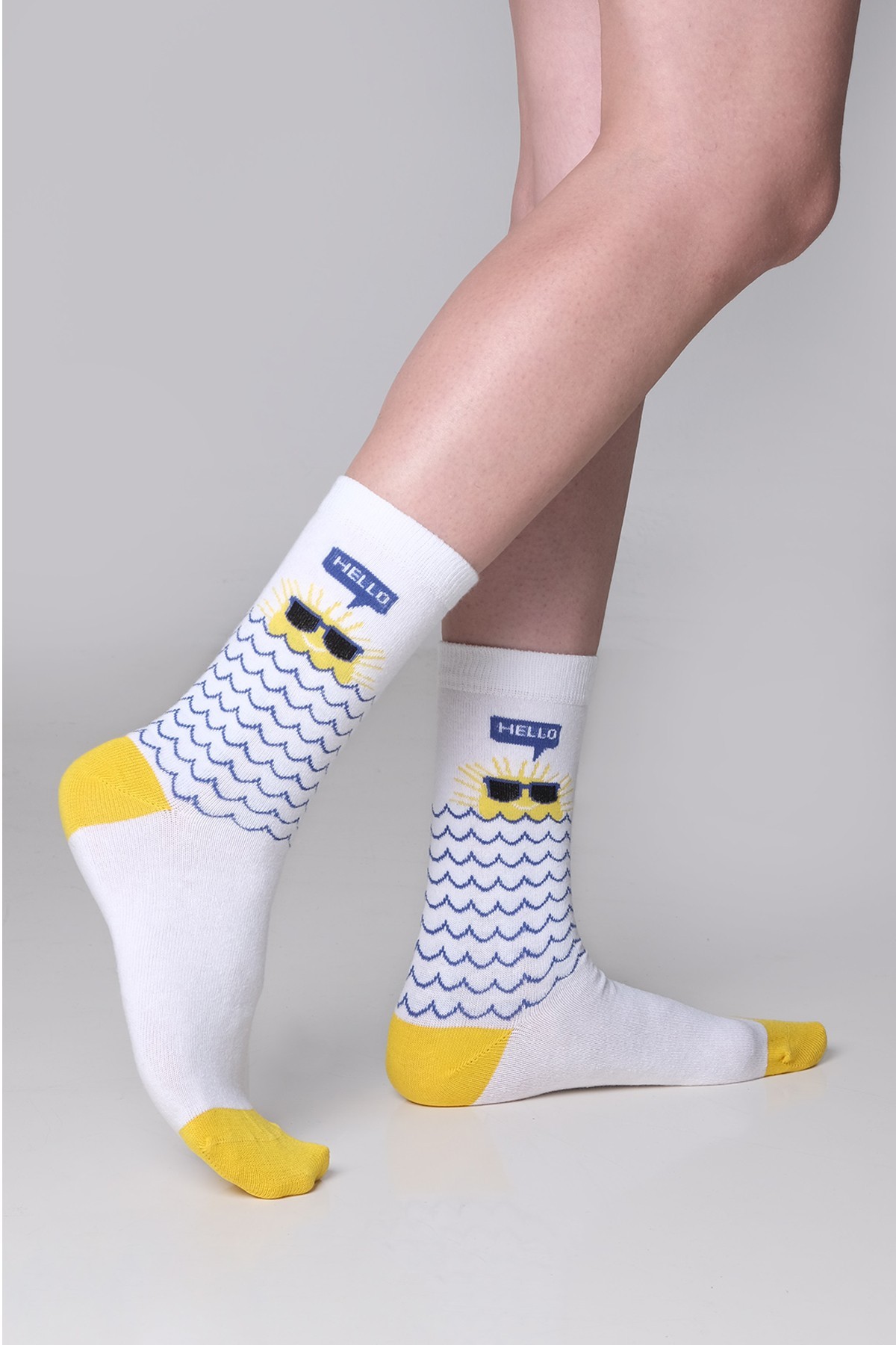 The Socks Company Güneş Desenli Kadin Çorap 15KDCR752K