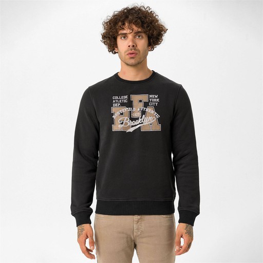 Routefield Holm Erkek Sweatshirt Siyah RFHOLM2223