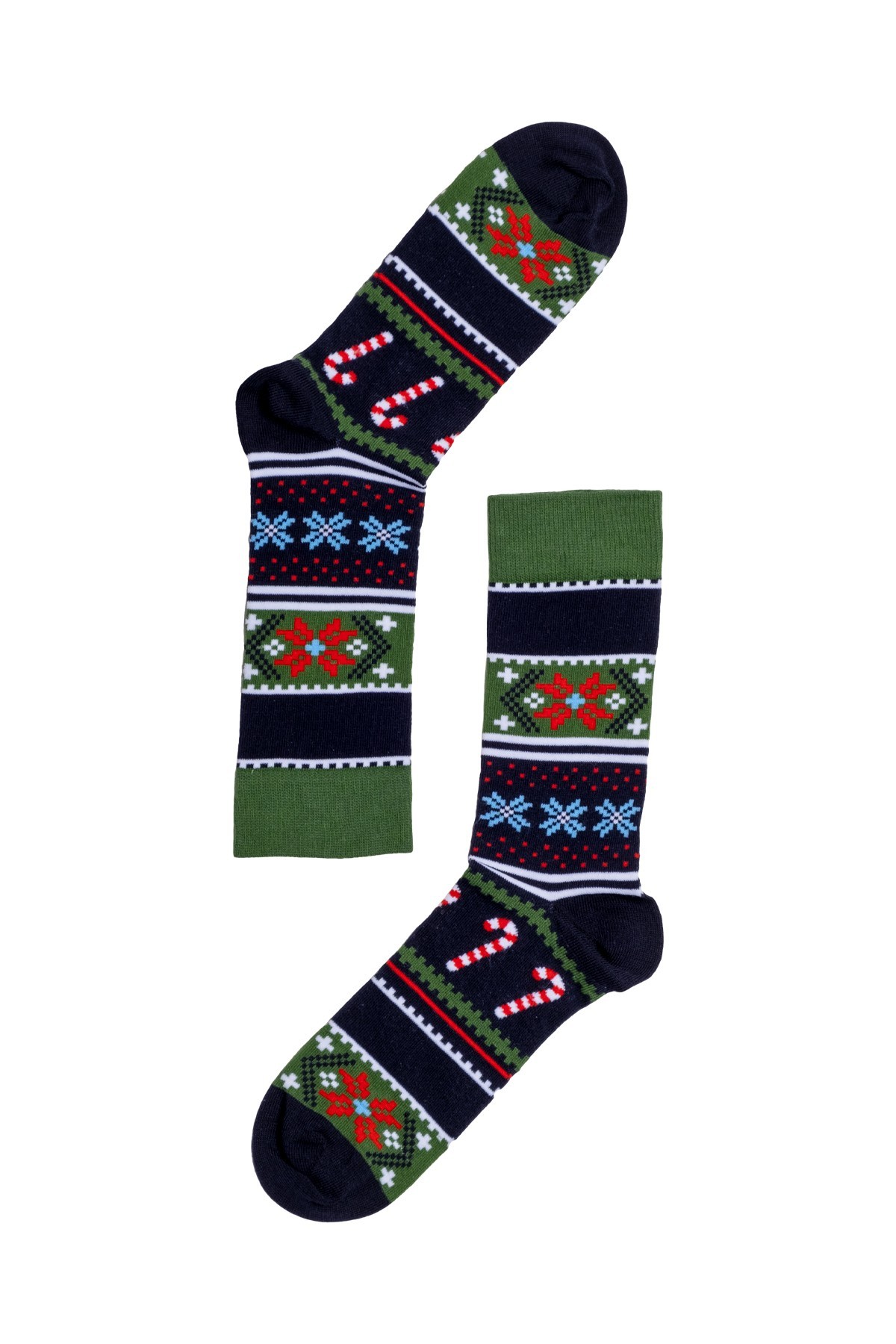 The Socks Company 3'lü Klasik Yilbaşi Temali Erkek Çorap Seti 22KDCR908E