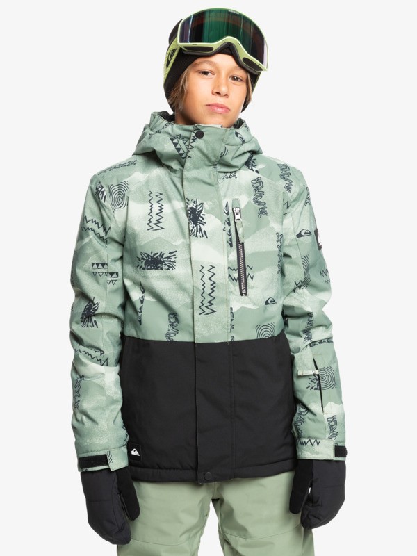 Quiksilver Mission Printed Block Youth Jk Çocuk Snowboard Montu EQBTJ03196