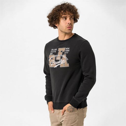 Routefield Holm Erkek Sweatshirt Siyah RFHOLM2223