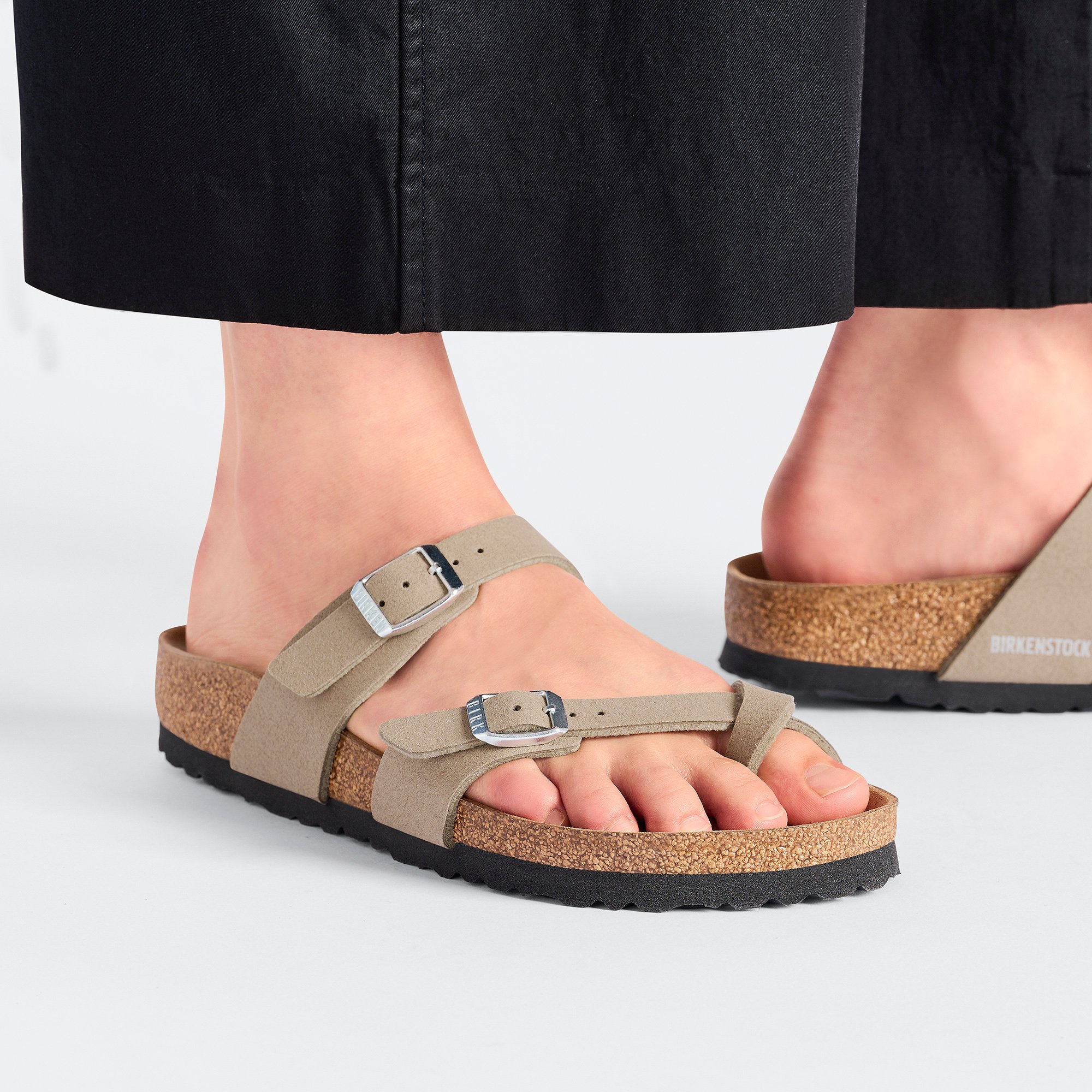 Birkenstock Mayari Bf Vegan Kadın Parmak Arası Mantar Taban Terlik Taba 1026702