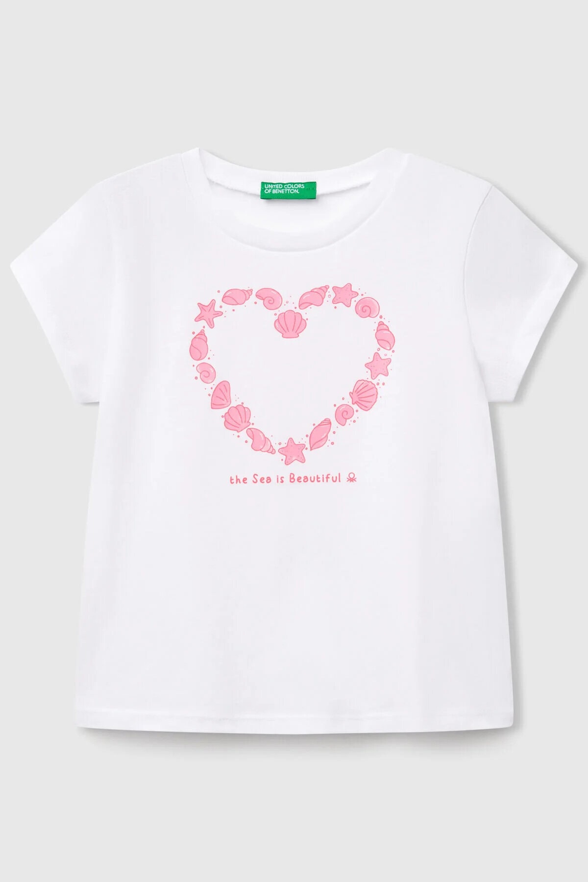 United Colors of Benetton Beyaz Bebek T-shirt BNT-3JERG10J3