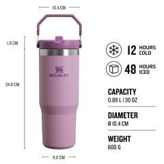 Stanley The IceFlow Flip Straw Pipetli Termos Bardak 0,89 LT 10-09993-312