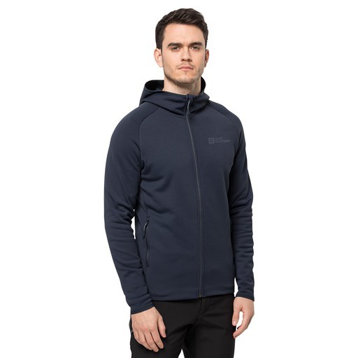 Jack Wolfskin Baıselberg Hooded Fz M Polar Ceket Siyah 1710541-6000