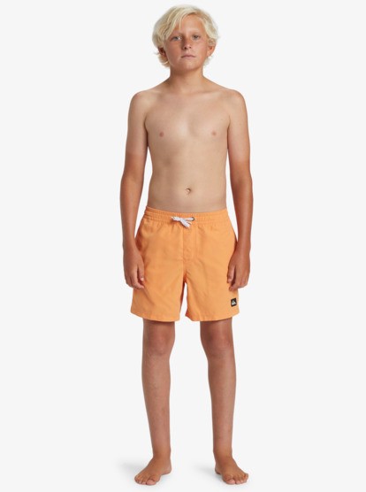 Quiksilver Everyday Solid Volley Erkek Çocuk Yüzme Şortu Turuncu AQBJV03054-NJF0