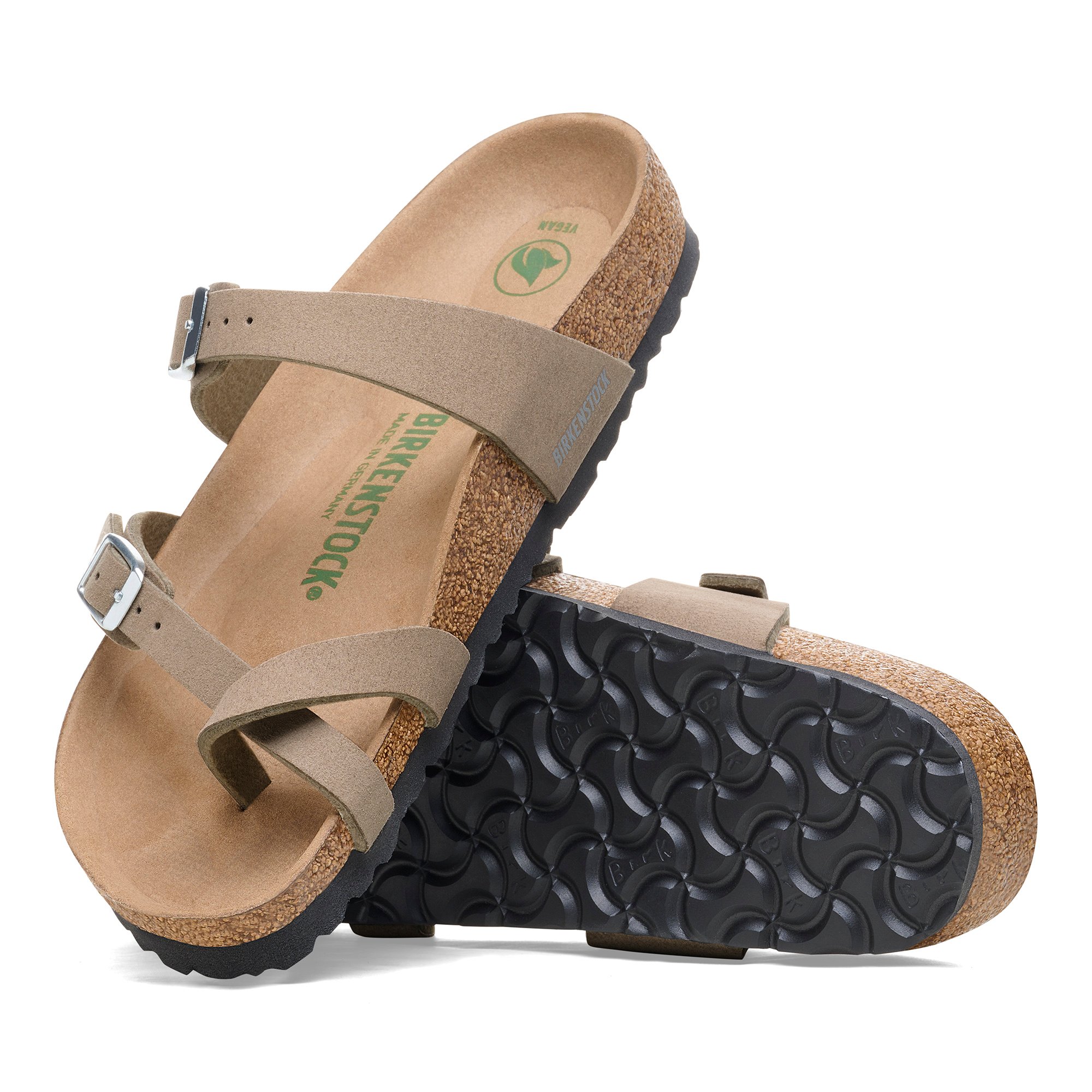 Birkenstock Mayari Bf Vegan Kadın Parmak Arası Mantar Taban Terlik Taba 1026702