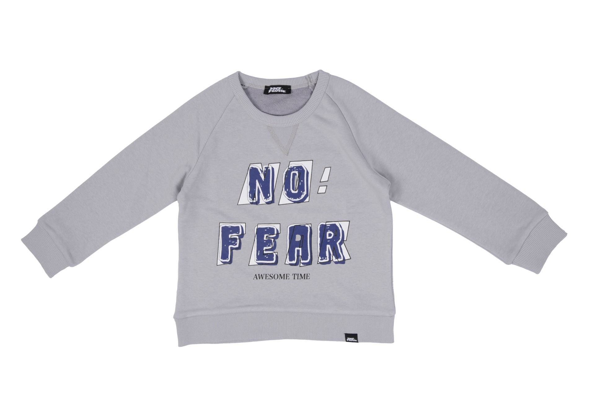 No Fear Erkek Çocuk Baskılı Sweatshirt Gri B500373