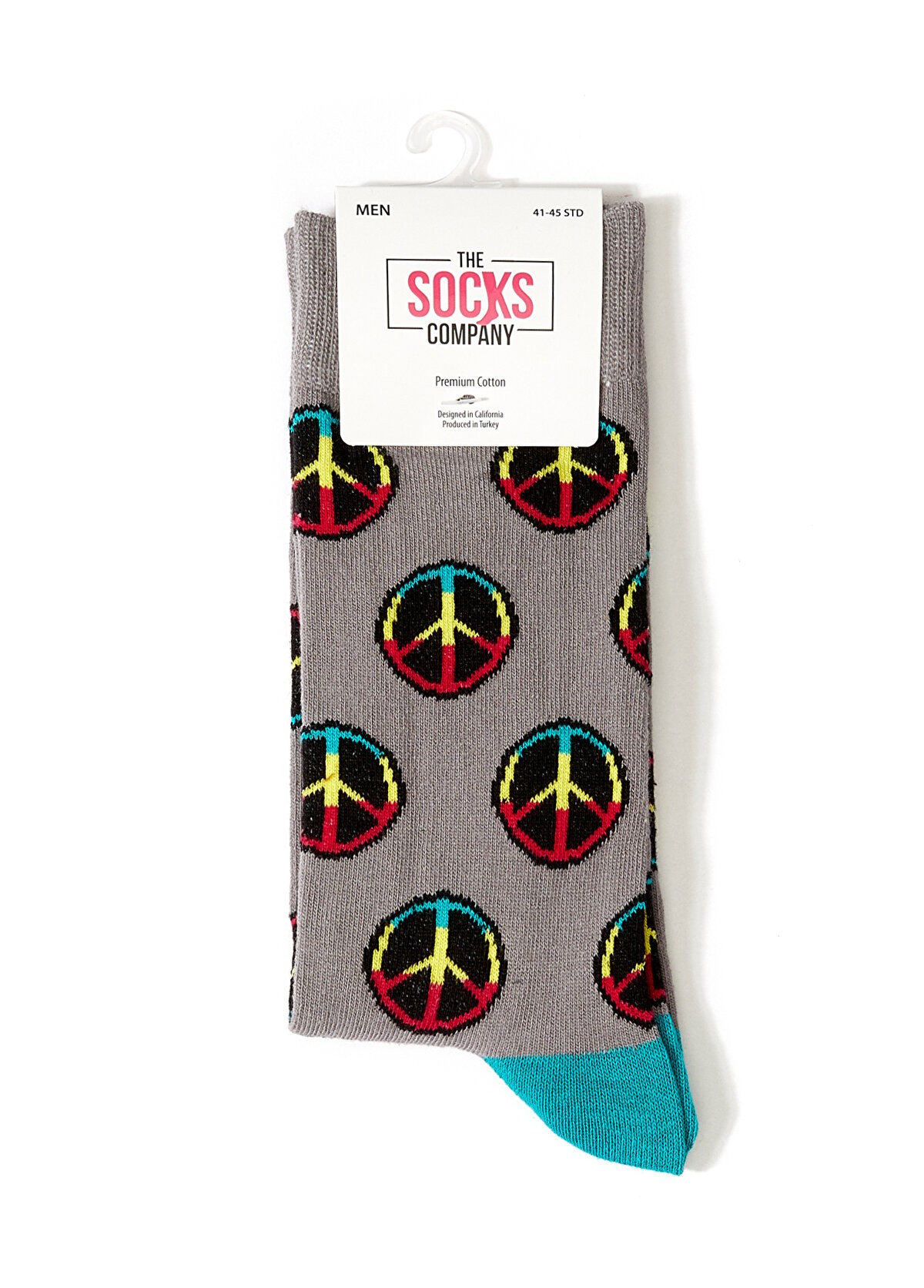 The Socks Company Barış Sembolü Desenli Erkek Çorap 15KDCR148E