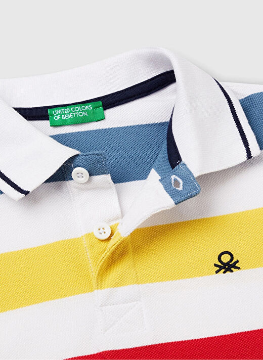 United Colors of Benetton Çok Renkli Erkek Çocuk Baskılı Tişört 39QAC301T