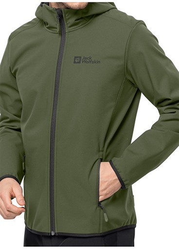 Jack Wolfskin Bornberg Hoody M Softshell Erkek Haki Ceket 1307471