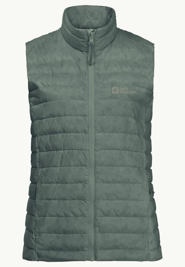 Jack Wolfskin Pilvi Down Vest W Kaz Tüyü Dolgulu Kadın Yelek Yeşil 1207771-4311