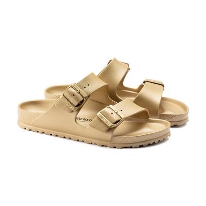 Birkenstock Arizona Eva Glamour Kadın Cift Bantli Plaj Terliği Gold 1022465