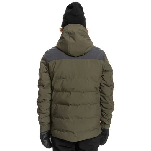 Quiksilver The Edge Erkek Su Geçirmez Snowboard Kar Montu Haki EQYTJ03387