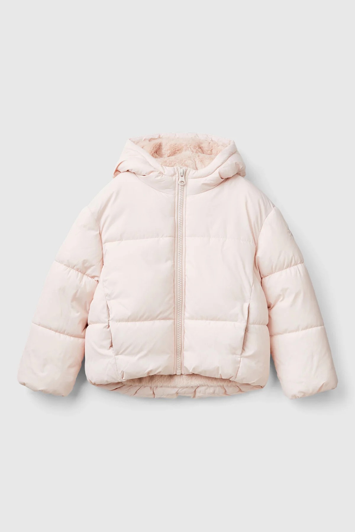 United Colors of Benetton Kız Çocuk Kürklü Mont BNT-G 2LETCN04Y-24K