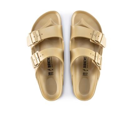 Birkenstock Arizona Eva Glamour Kadın Cift Bantli Plaj Terliği Gold 1022465