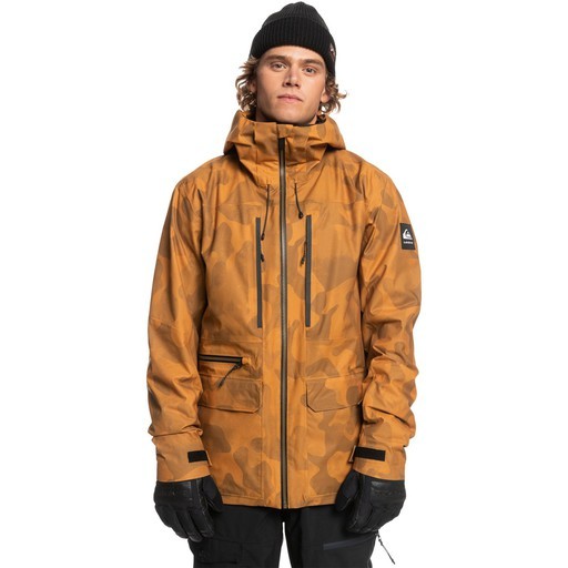 Quiksilver Sammy Carlson Stretch Quest Shell Erkek Snowboard Kar Montu Kahverengi EQYTJ03391