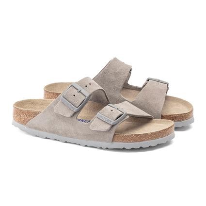 Birkenstock Arizona Sfb Vl Kadın Cift Bantli Plaj Terliği Taş 1020557