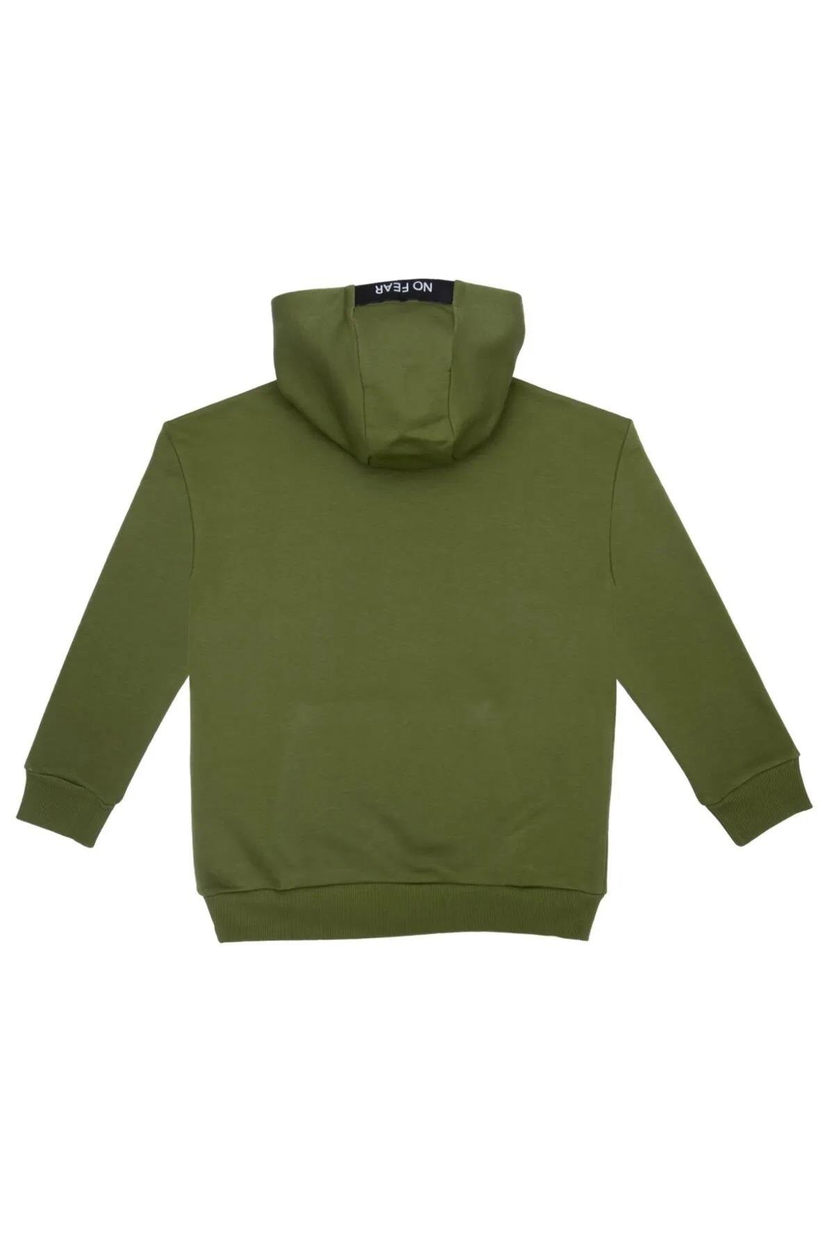 No Fear Erkek Çocuk Kapüşonlu Sweatshirt Yeşil B500389