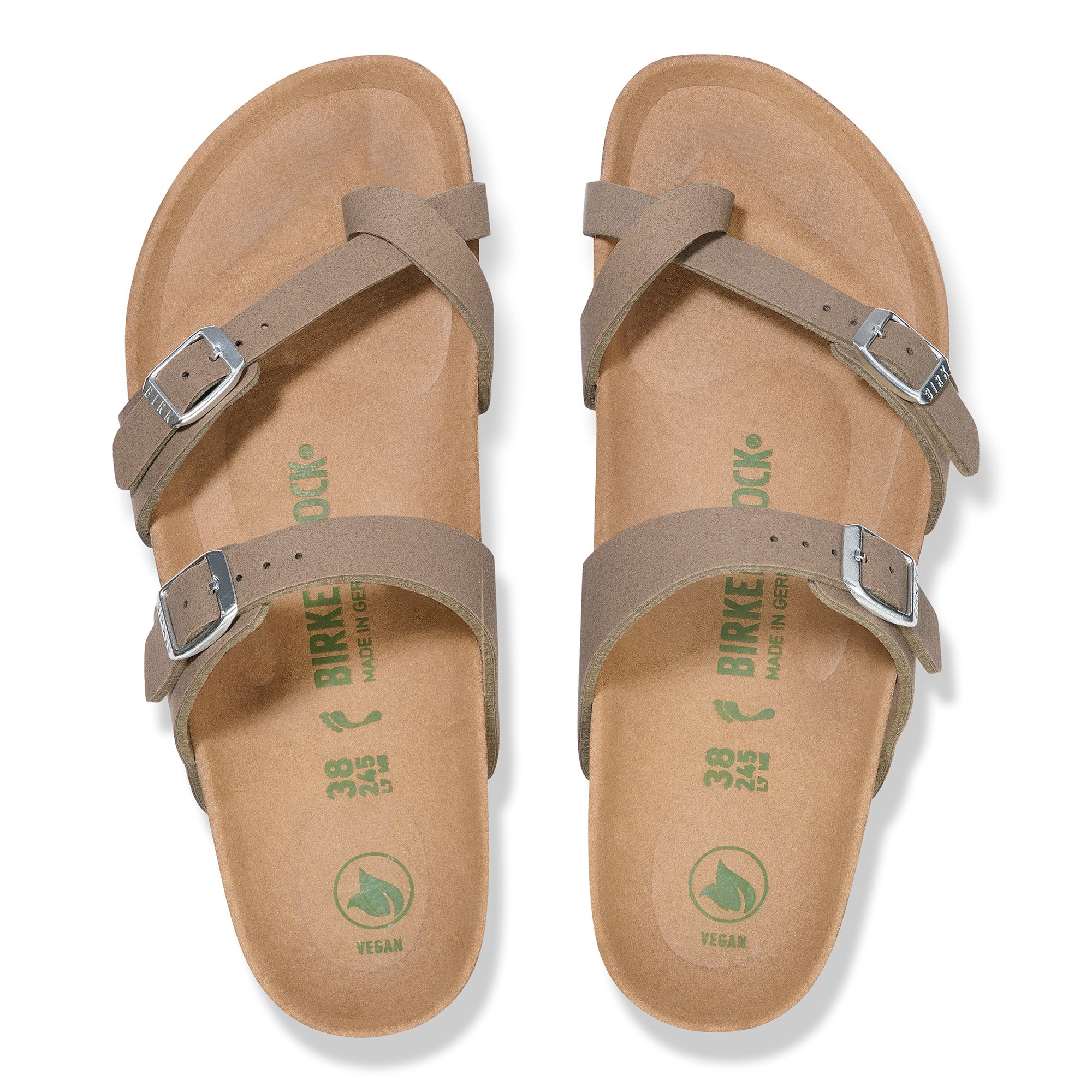 Birkenstock Mayari Bf Vegan Kadın Parmak Arası Mantar Taban Terlik Taba 1026702