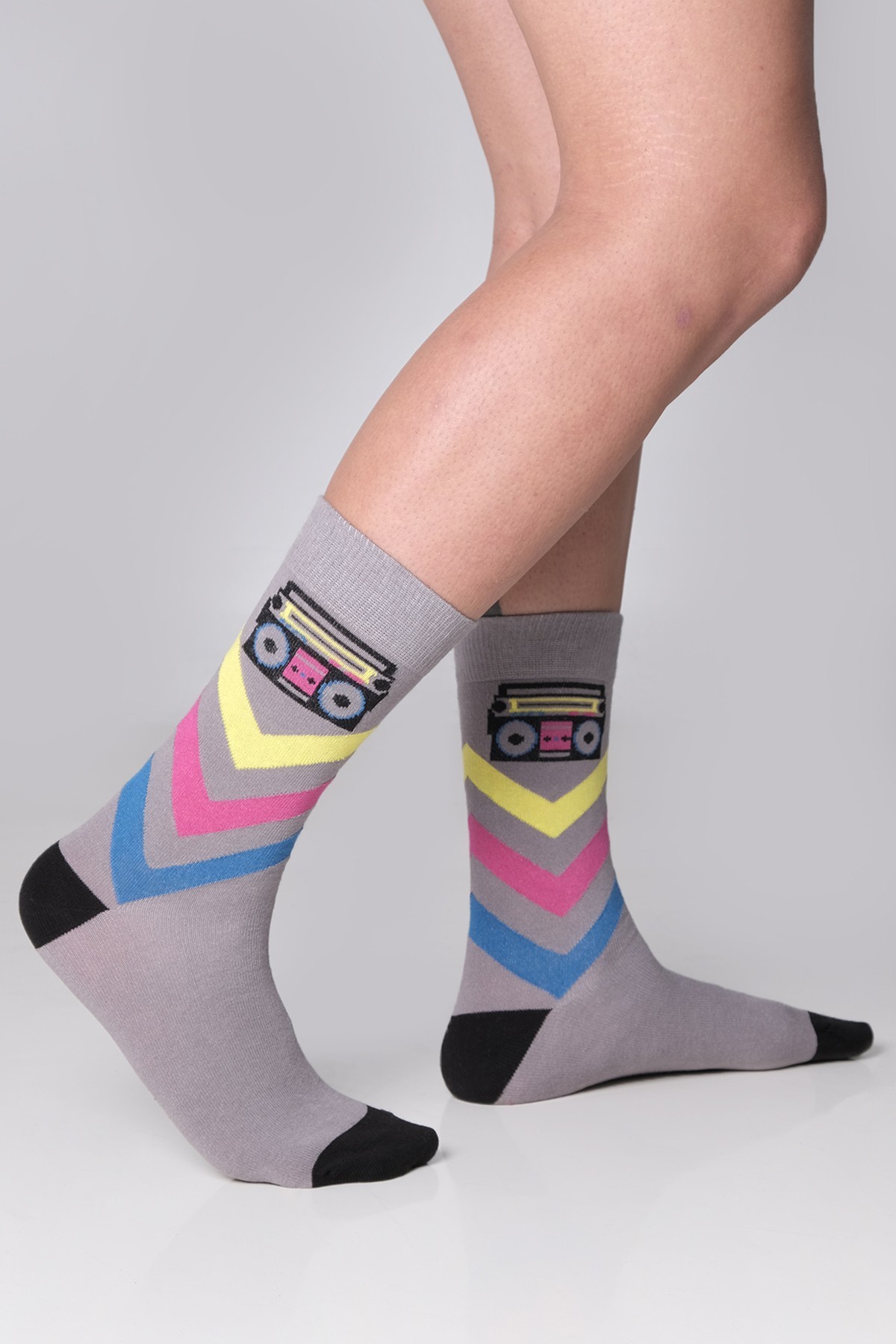 The Socks Company Radyo Desenli Erkek Çorap 15KDCR136E