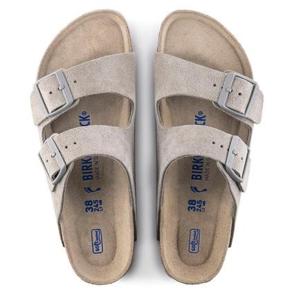 Birkenstock Arizona Sfb Vl Kadın Cift Bantli Plaj Terliği Taş 1020557