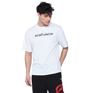 Ecko Unltd Beyaz Erkek Bisiklet Yaka Tshirt Fleming