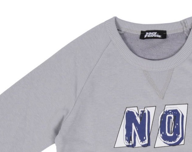 No Fear Erkek Çocuk Baskılı Sweatshirt Gri B500373