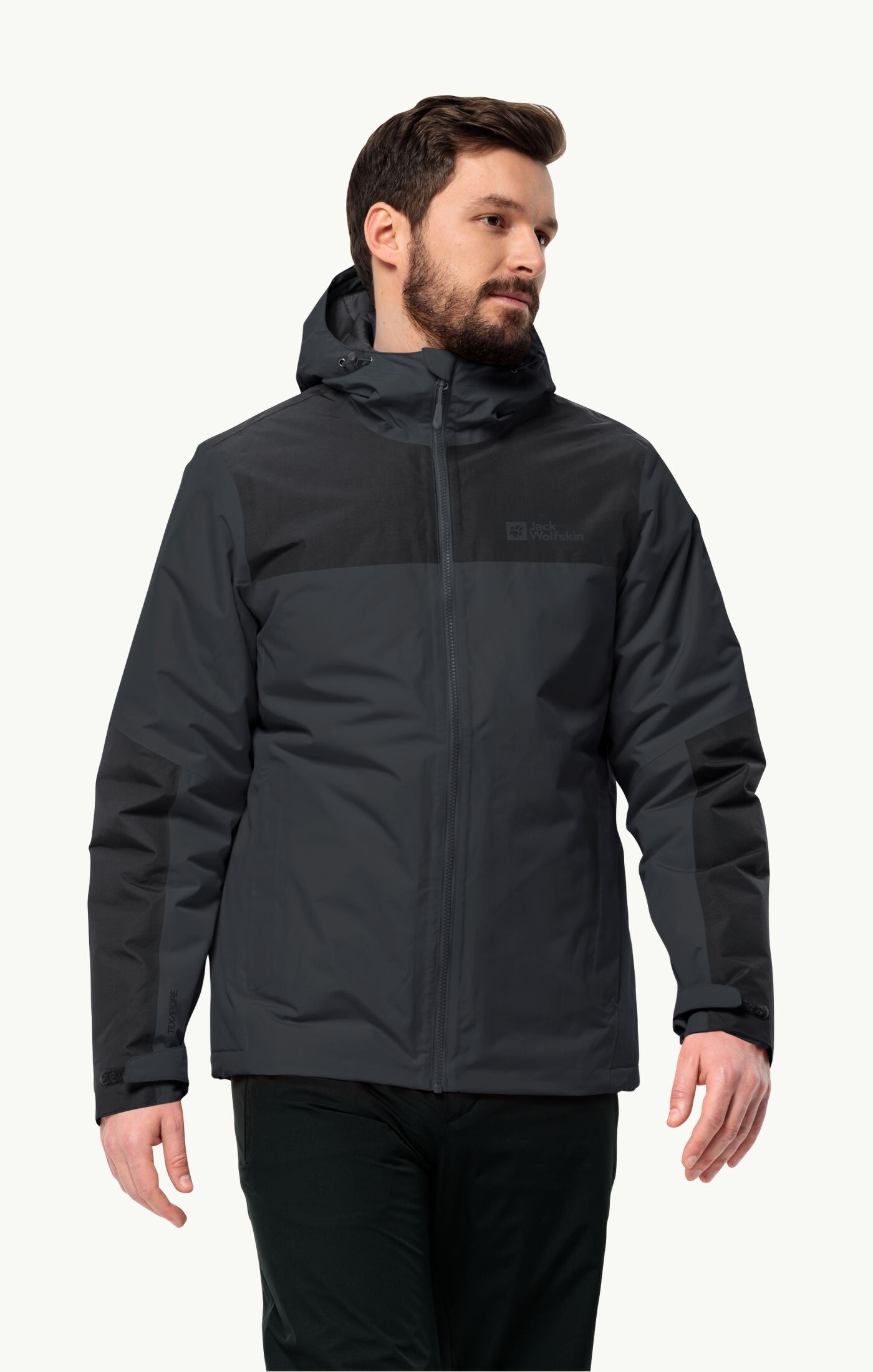 Jack Wolfskin Jasper 3IN1 Erkek Su Geçirmez Outdoor Mont 1115261