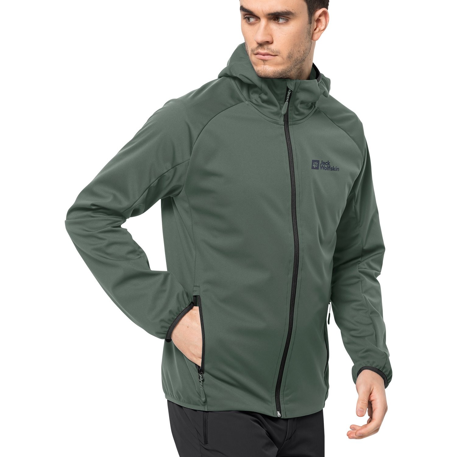 Jack Wolfskin Feldberg Softshell Erkek Outdoor Ceket Haki 1306922-4311