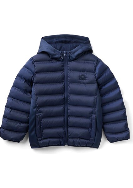 Benetton Erkek Çocuk Kapüşonlu Su Geçirmez Mont 2KL9CN02U24K