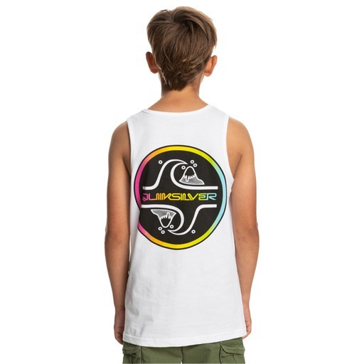 Quiksilver Core Bubble Erkek Çocuk Tank Top Atlet Beyaz EQBZT04602