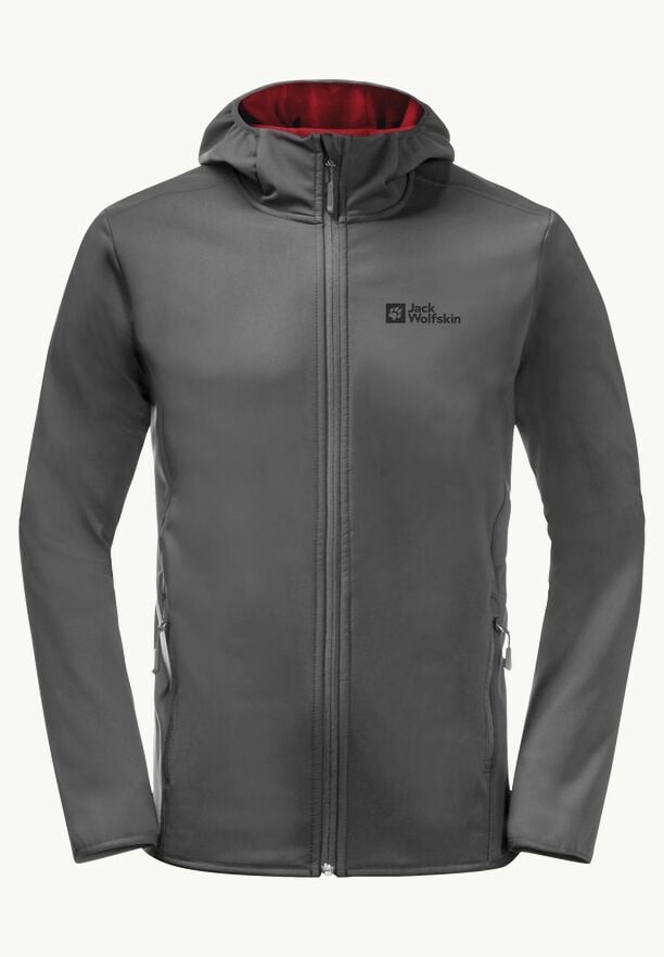 Jack Wolfskin Bornberg Hoody M Erkek Outdoor Softshell Ceket Gri 1307471-6945