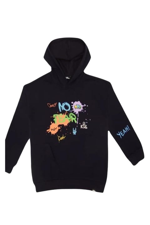 No Fear Erkek Çocuk Kapüşonlu Baskılı Sweatshirt B500371