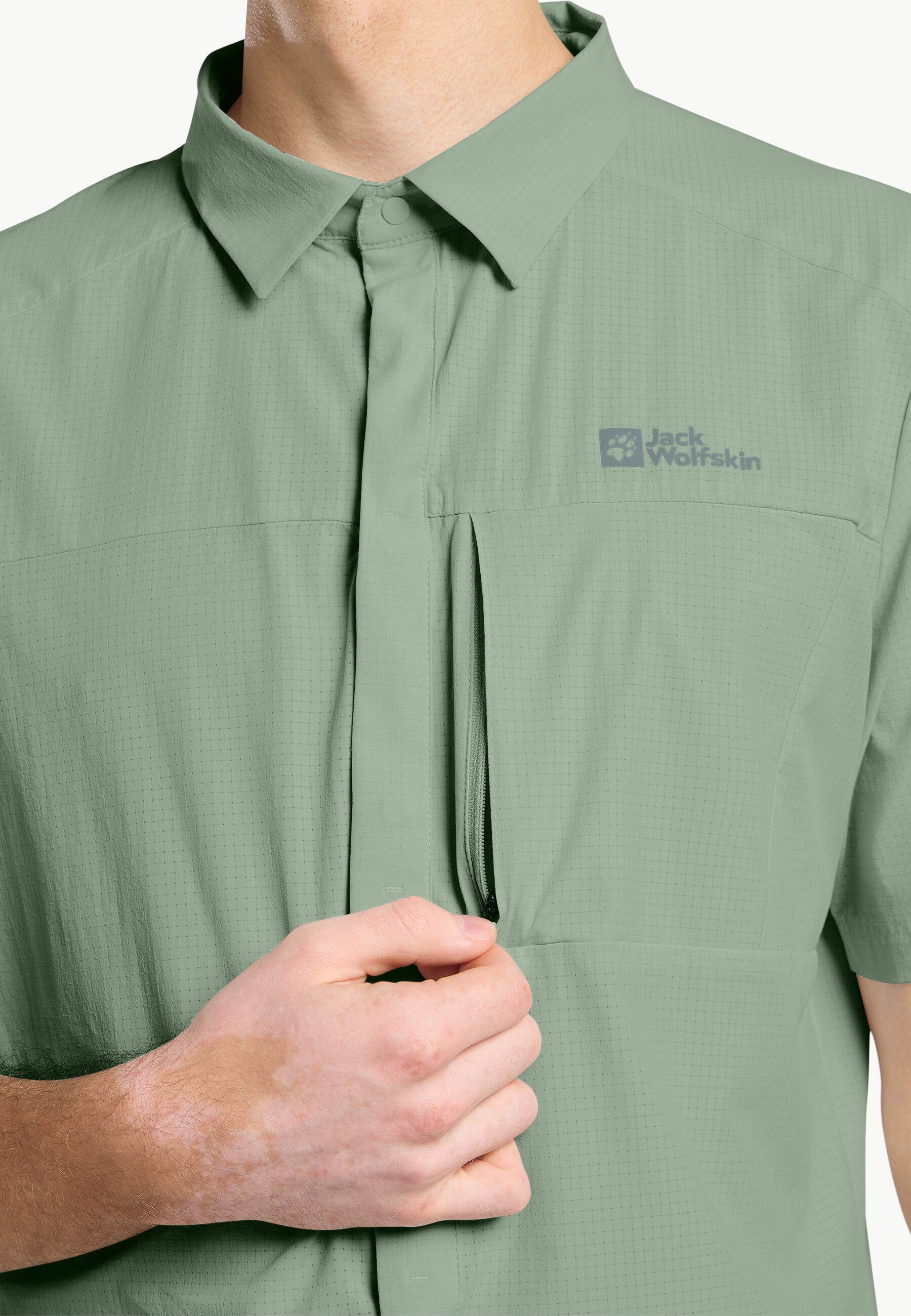 Jack Wolfskin Vandra S/S Erkek Kısa Kollu Outdoor Gömlek 1404071