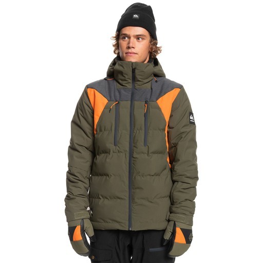 Quiksilver The Edge Erkek Su Geçirmez Snowboard Kar Montu Haki EQYTJ03387